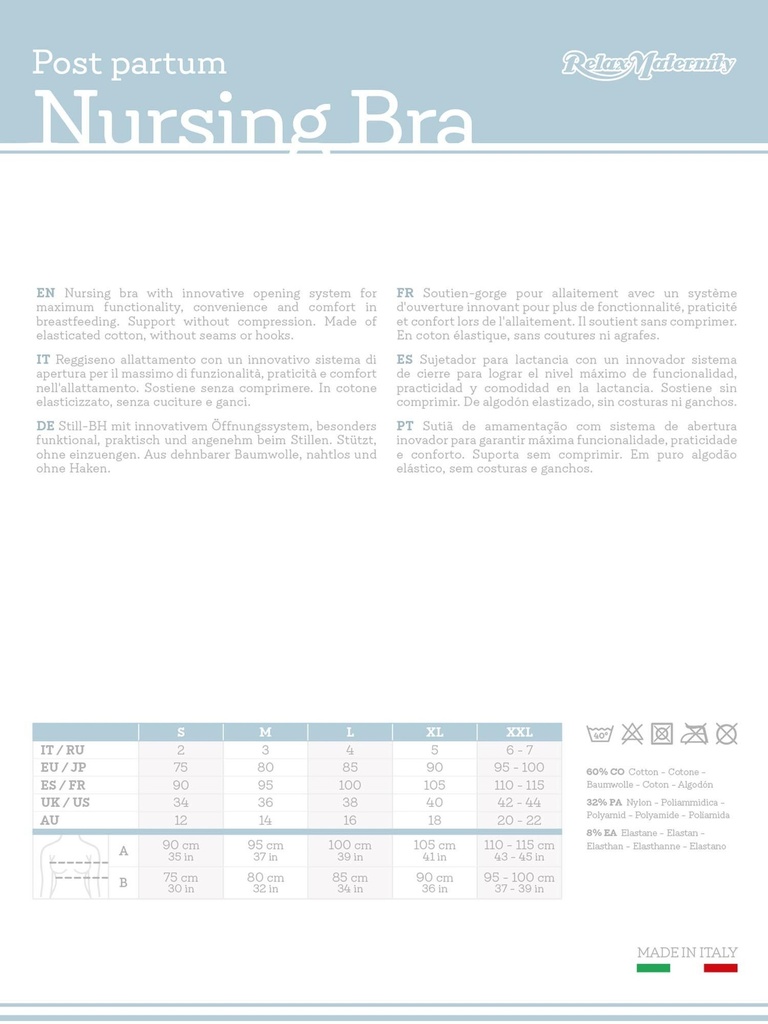 RelaxMaternity LIHTNE imetusrinnahoidja (MILK-kiud)